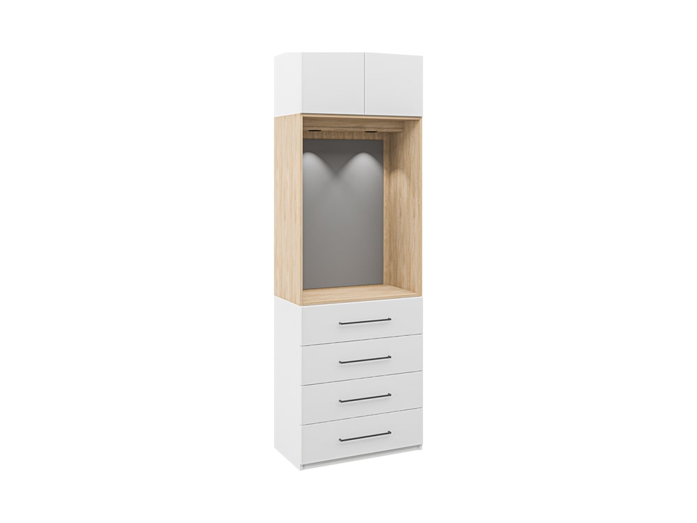 Шкафы в прихожую - Шкаф ОТИС, Белый П1 (-16)(1) - Белорусская мебель