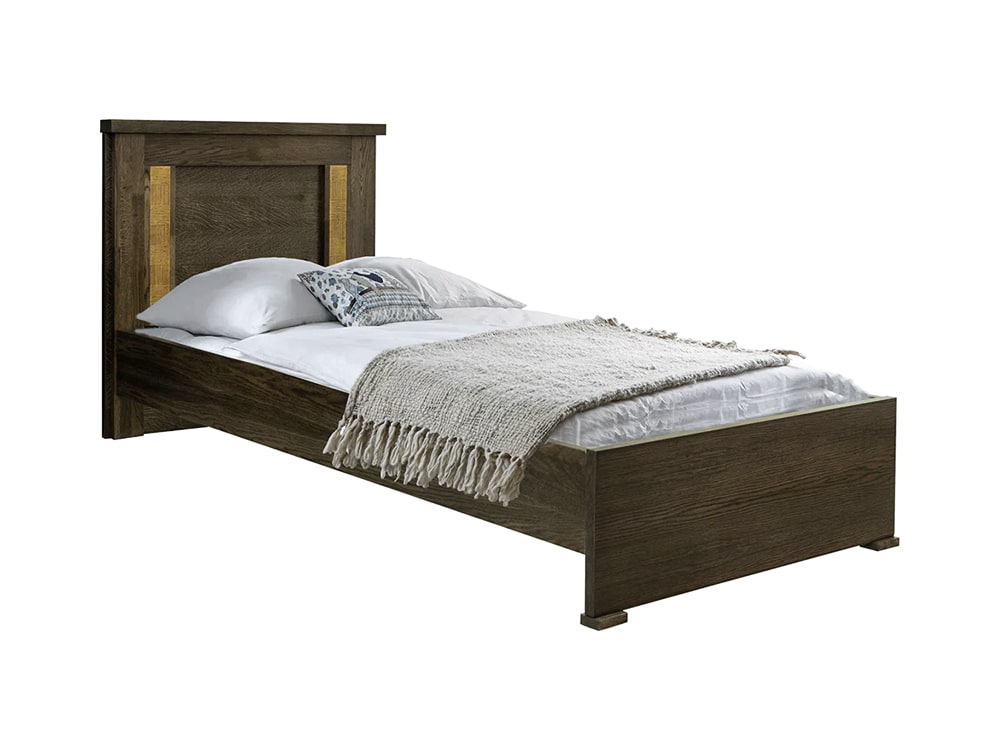 Кровати - Кровать односпальная ТУНИС П344.08, Венге с золочением(1) - Белорусская мебель