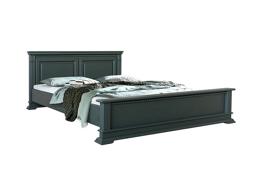 Кровати - Кровать двуспальная ВЕРДИ (изножье низкое), Грин, П3.487.1.18(1) - Белорусская мебель
