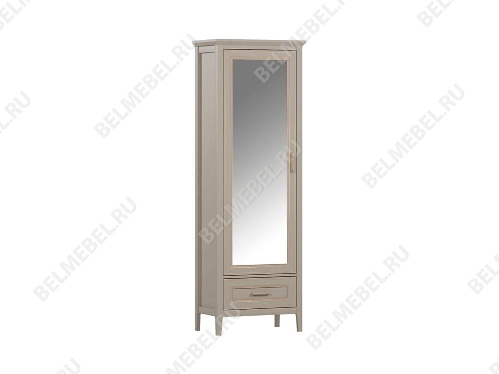 Шкафы в прихожую - Шкаф с зеркалом Classic, Глиняный серый(1) - Белорусская мебель