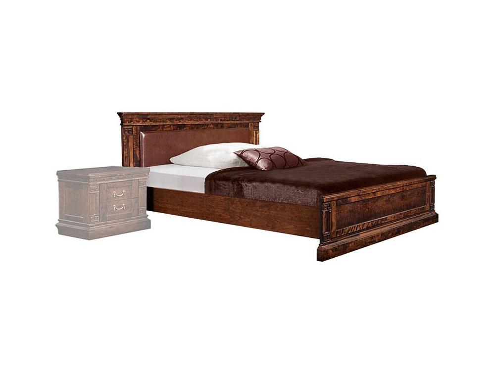Кровати - Кровать двуспальная РИВЬЕРА (160) Беловежский орех(1) - Белорусская мебель