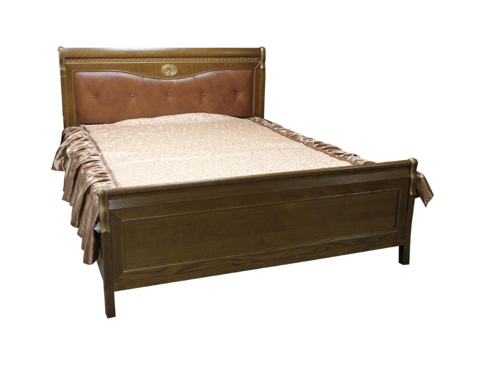 Кровати - Кровать односпальная ЛИКА (изножье высокое), Медовый дуб + золотая патина, ММ-137-02/12(1) - Белорусская мебель