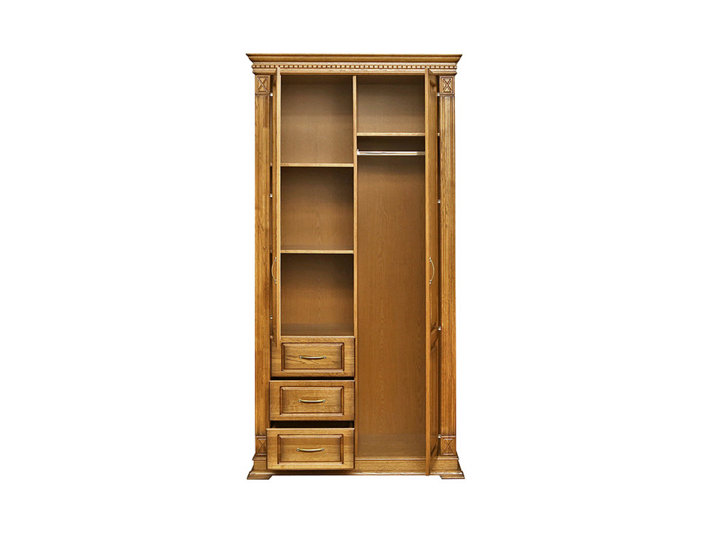 Шкафы в прихожую - Шкаф комбинированный для прихожей ВЕРДИ, Дуб рустикаль с патиной, П3.487.3.12(2) - Белорусская мебель
