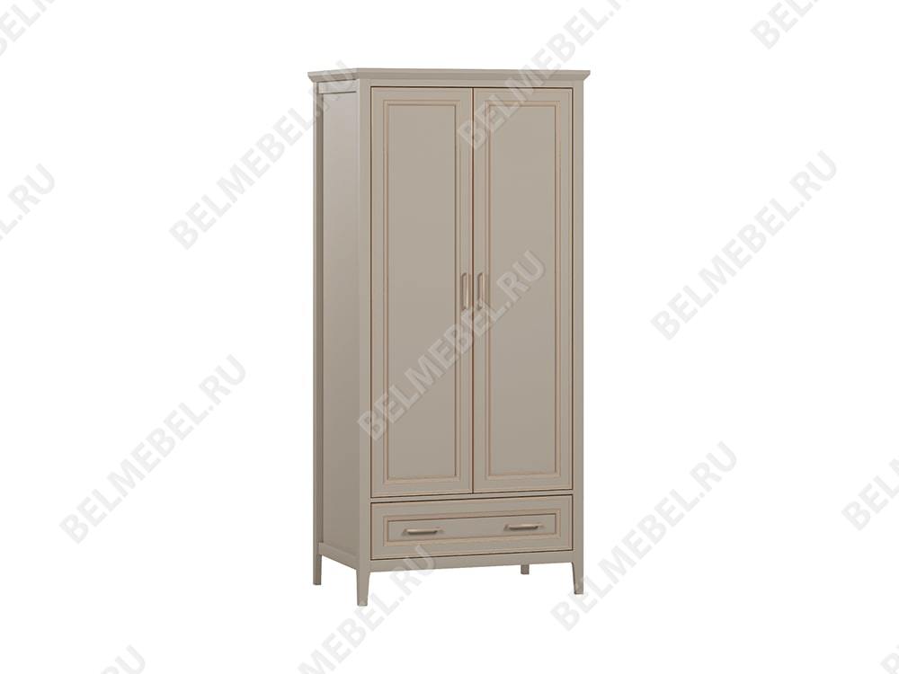 Шкафы для одежды - Шкаф двухстворчатый Classic, Глиняный серый(1) - Белорусская мебель