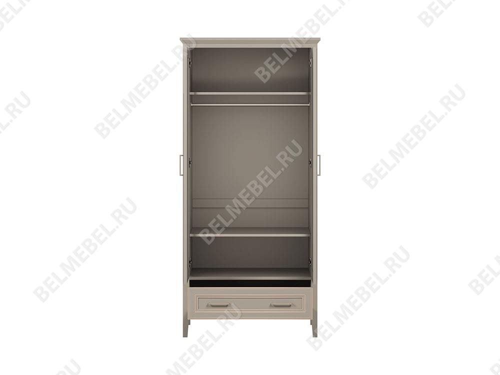 Шкафы для одежды - Шкаф двухстворчатый Classic, Глиняный серый(2) - Белорусская мебель
