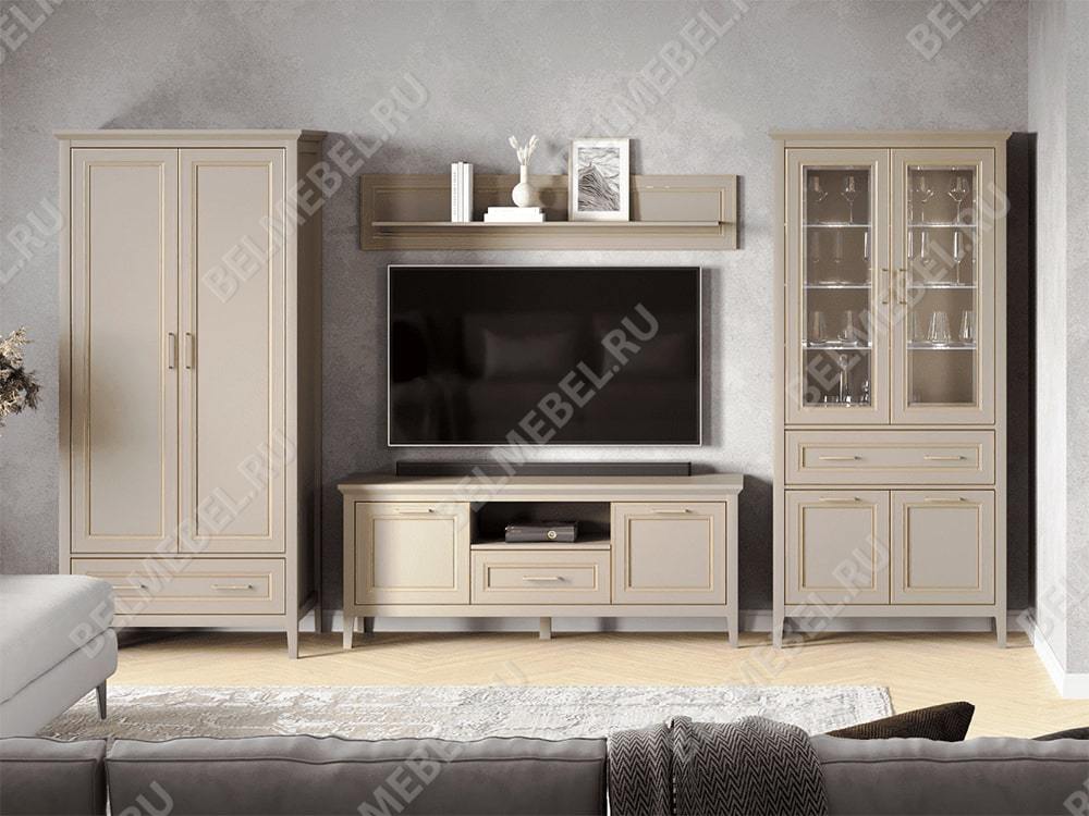 Шкафы для одежды - Шкаф двухстворчатый Classic, Глиняный серый(4) - Белорусская мебель