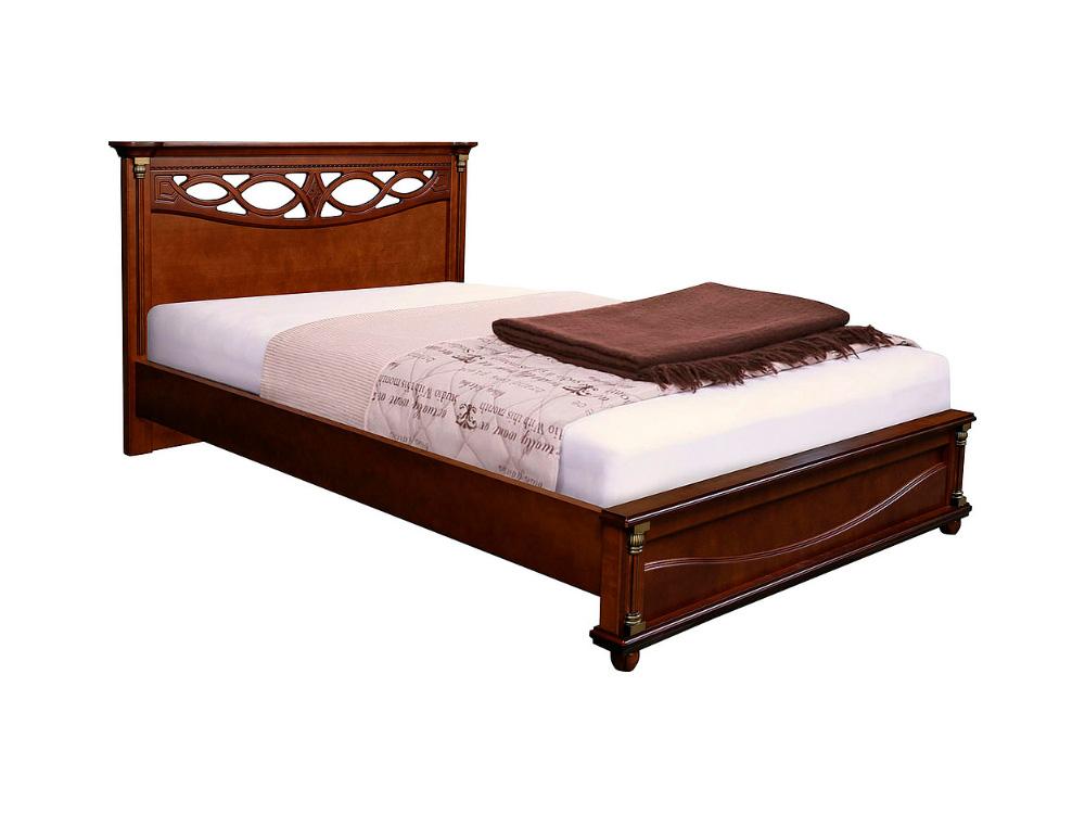 Кровати - Кровать односпальная ВАЛЕНСИЯ, Каштан, П254.45 12М(1) - Белорусская мебель
