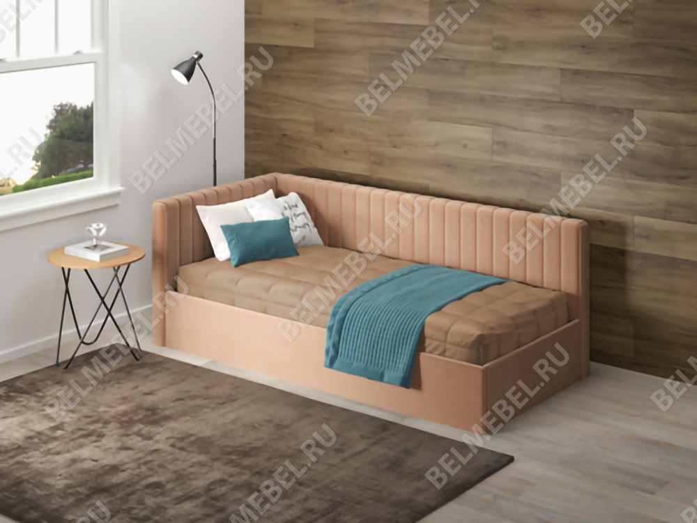 Интерьерные мягкие кровати - Кровать ХИЛТОН (90)(2) - Белорусская мебель