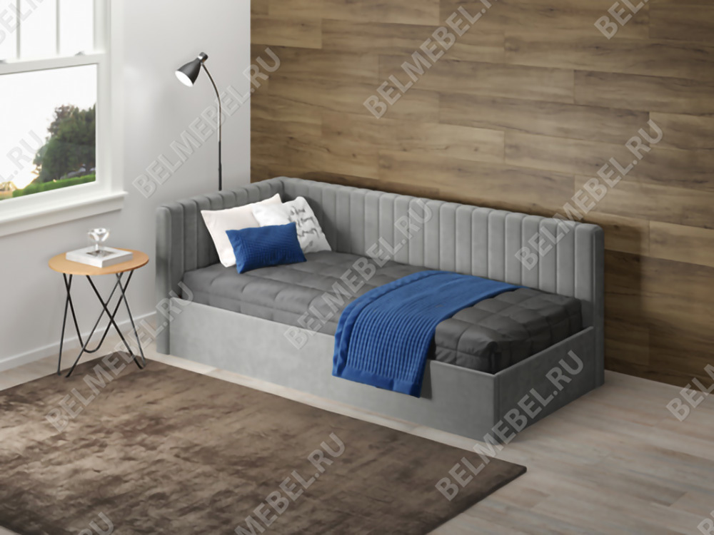 Интерьерные мягкие кровати - Кровать ХИЛТОН (90)(13) - Белорусская мебель