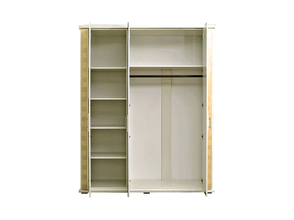 Шкафы для одежды - Шкаф для одежды ТУНИС П344.01, Слоновая кость с золочением(2) - Белорусская мебель