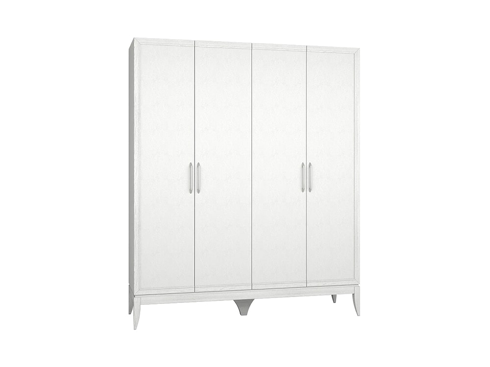 Шкафы для одежды - Шкаф для одежды ОРТА четырёхдверный, Айвори + БП(1) - Белорусская мебель