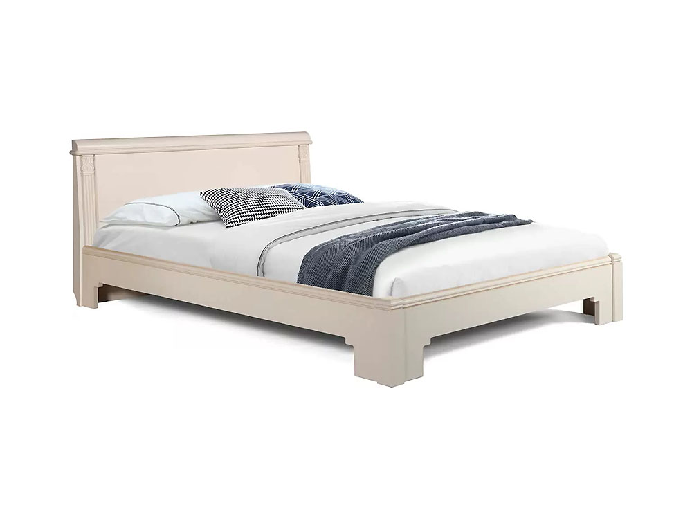 Кровати - Кровать ПРЕСТИЖ (160) Кремовый с патиной, ГМ 5981(1) - Белорусская мебель