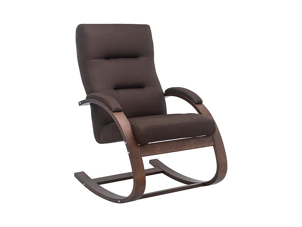 Кресла в гостиную - Кресло-качалка МИЛАНО, Орех текстура + Малмо 28(1) - Белорусская мебель