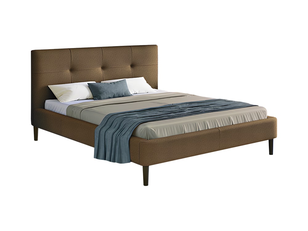 Интерьерные мягкие кровати - Кровать двуспальная ОДРИ, Саванна 123 (160)(1) - Белорусская мебель