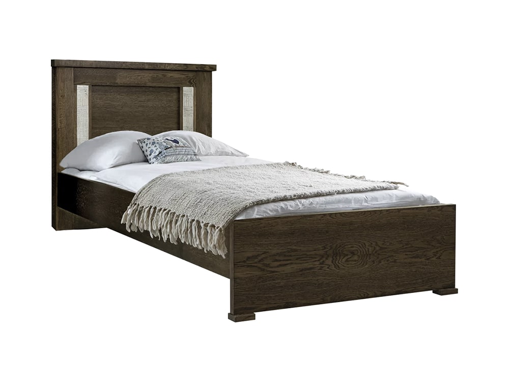 Кровати - Кровать односпальная ТУНИС П344.08, Венге с серебром(1) - Белорусская мебель