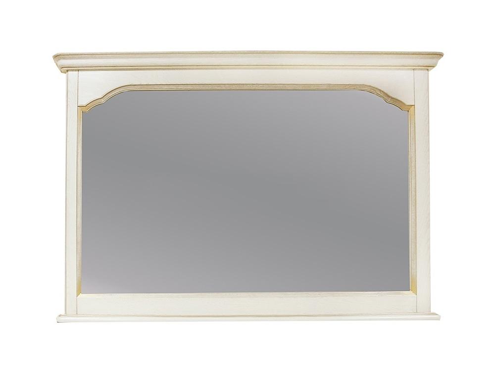 Зеркала в гостиную - Зеркало ДАВИЛЬ, Белая эмаль золото(1) - Белорусская мебель