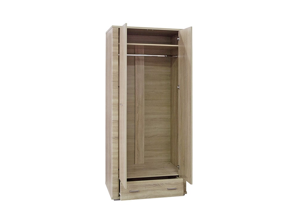 Шкафы для одежды - Шкаф для одежды ГРЕСС, Дуб сонома светлый П6.501.3.01(2) - Белорусская мебель