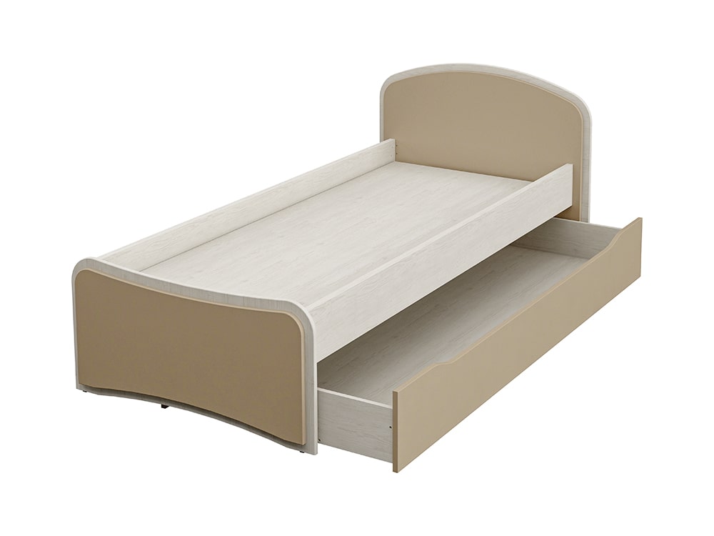 Кровати - Кровать КОМБИ, Капучино + Сосна Рандерс МН-211-09(2) - Белорусская мебель