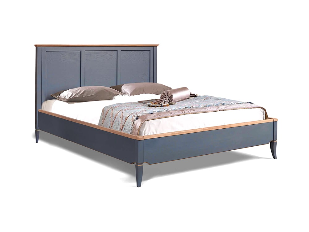 Кровати - Кровать ТЕЛЬМА двуспальная, Капри + Натуральный дуб (160)(1) - Белорусская мебель