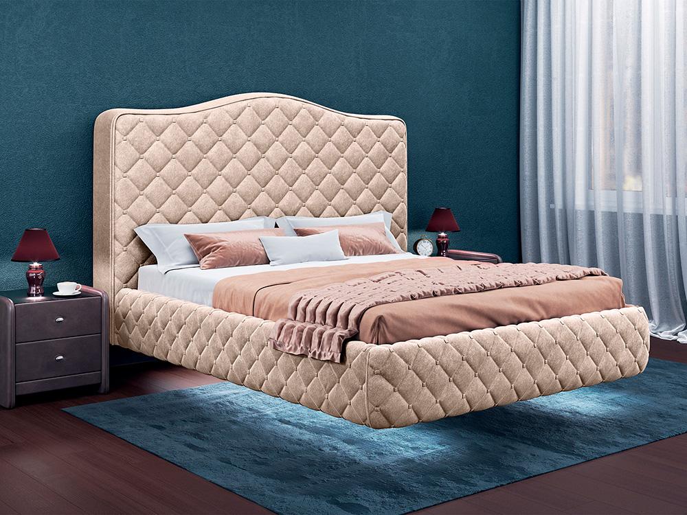 Интерьерные мягкие кровати - Кровать двуспальная ПРЕСТИЖ (140)(3) - Белорусская мебель