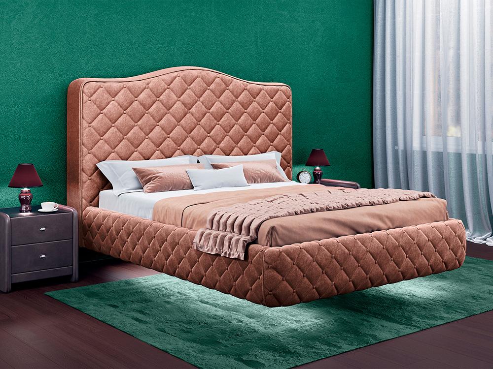 Интерьерные мягкие кровати - Кровать двуспальная ПРЕСТИЖ (140)(4) - Белорусская мебель