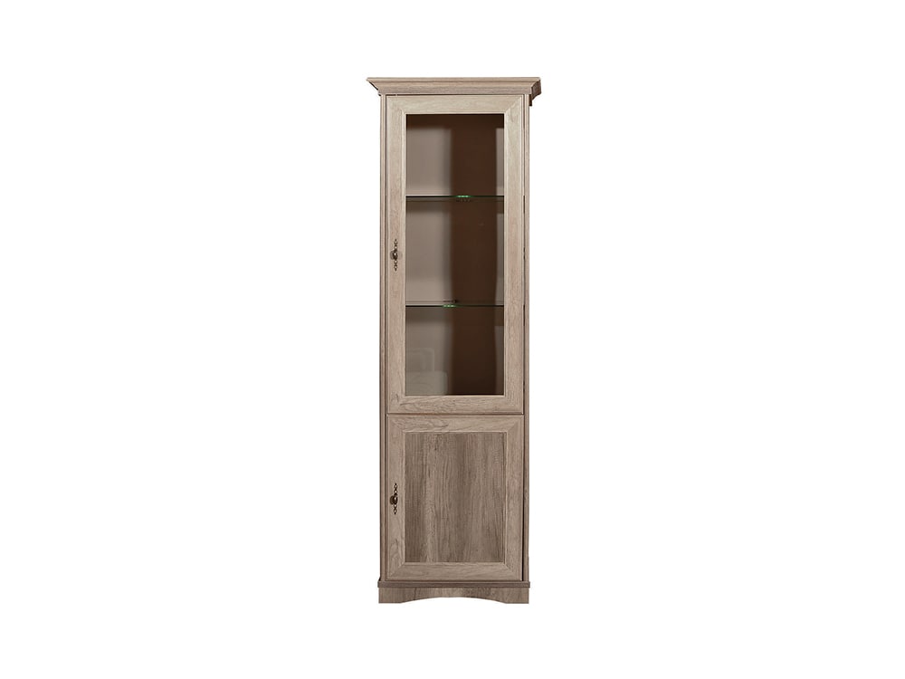 Шкафы с витриной - Шкаф с витриной ТУРИН, Дуб Каньон, П7.036.0.12(1) - Белорусская мебель