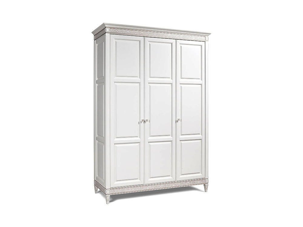 Шкафы для одежды - Шкаф для одежды БРИСТОЛЬ, Белый дуб с патиной, ГМ 6453(1) - Белорусская мебель