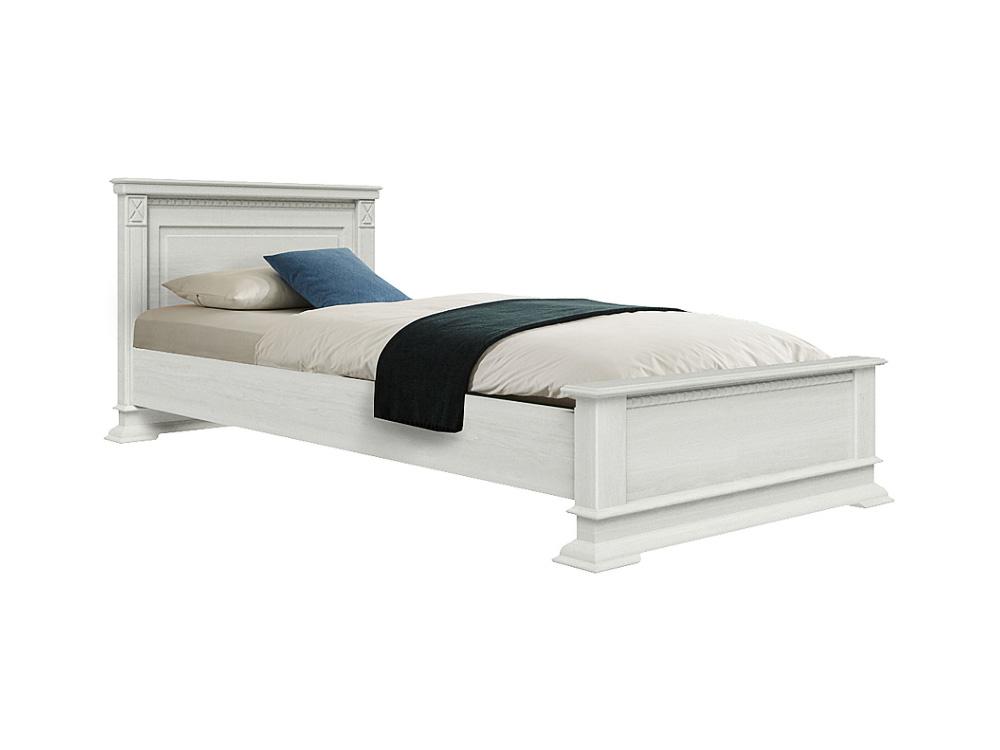 Кровати - Кровать односпальная ВЕРДИ ЛЮКС (80), изножье низкое, Слоновая кость(1) - Белорусская мебель
