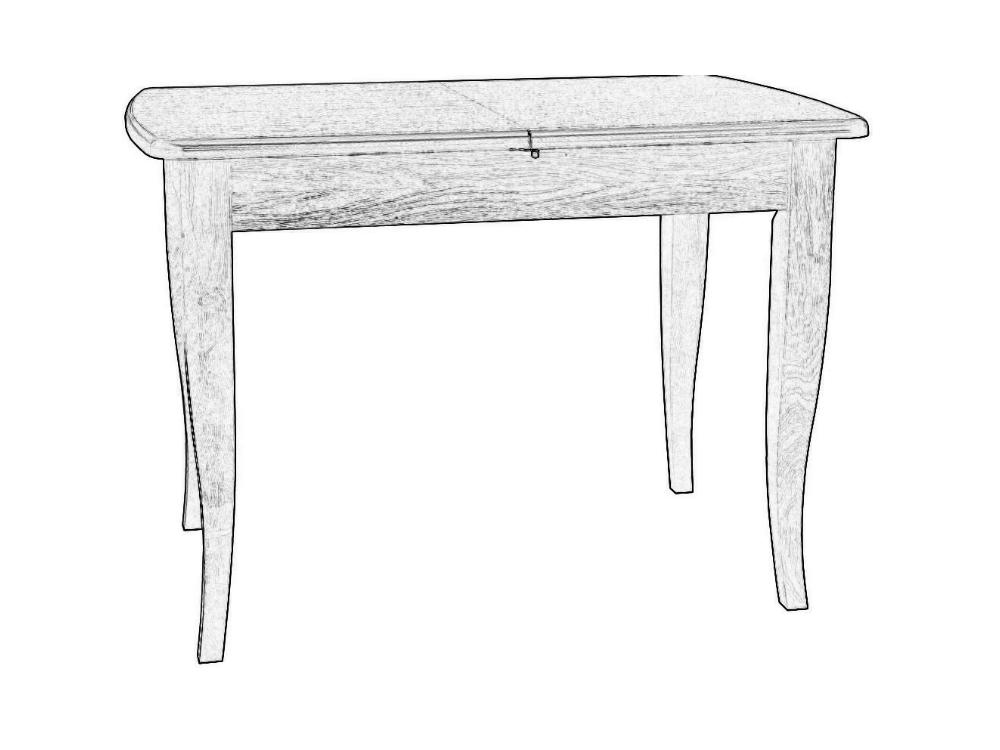 Столы обеденные - Обеденный стол АЛЬТ 4, Слоновая кость(1) - Белорусская мебель