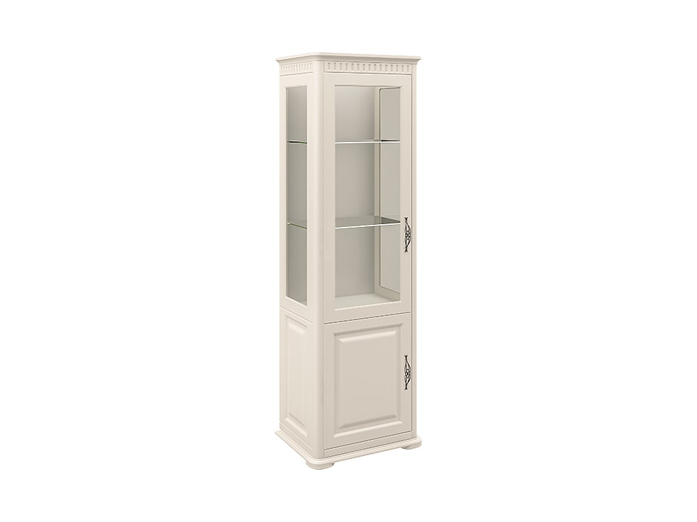Шкафы с витриной - Шкаф комбинированный МАРСЕЛЬ, Крем (-11)(1) - Белорусская мебель