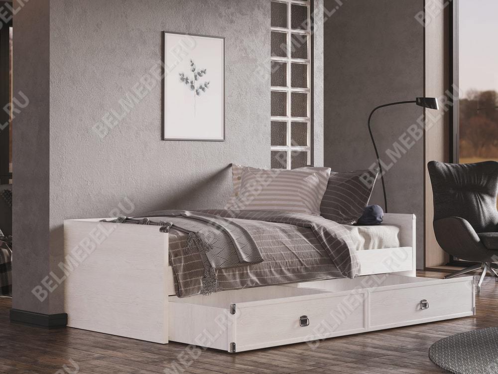 Кровати в детскую - Кровать с выдвижными ящиками Индиана, Сосна Каньон(4) - Белорусская мебель
