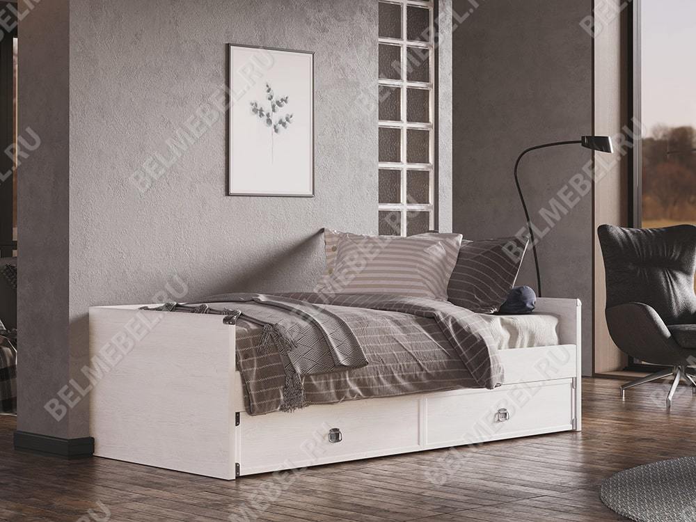 Кровати в детскую - Кровать с выдвижными ящиками Индиана, Сосна Каньон(5) - Белорусская мебель