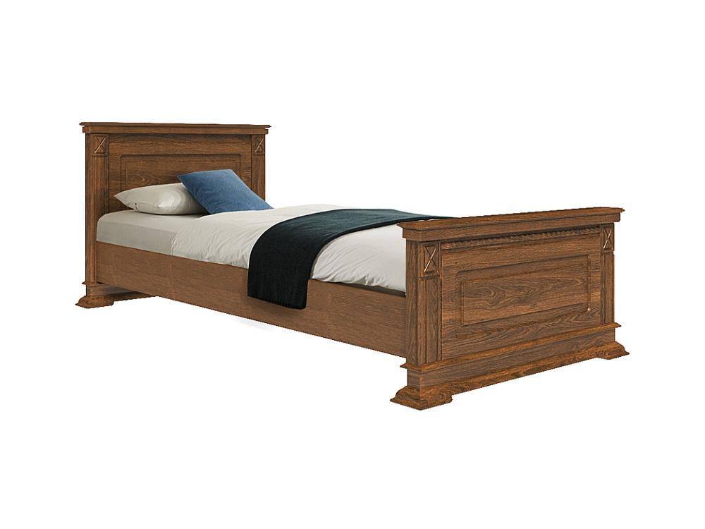 Кровати - Кровать односпальная ВЕРДИ ЛЮКС (90), изножье высокое, Черешня(1) - Белорусская мебель