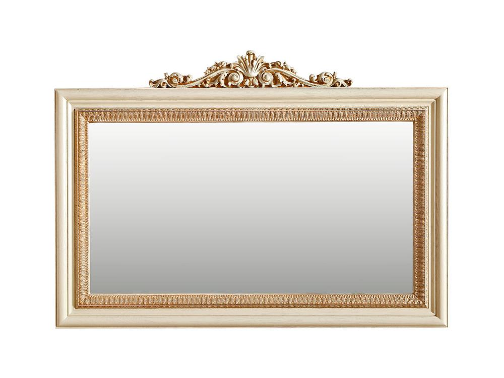 Зеркала в гостиную - АЛЬБА 18 Зеркало, Слоновая кость с золочением(1) - Белорусская мебель
